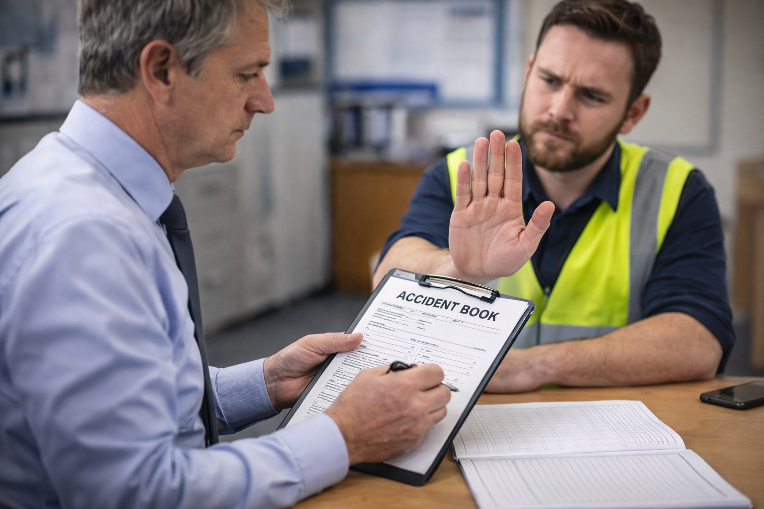 Employee Refusing to Sign an Accident Book – What Should You Do?